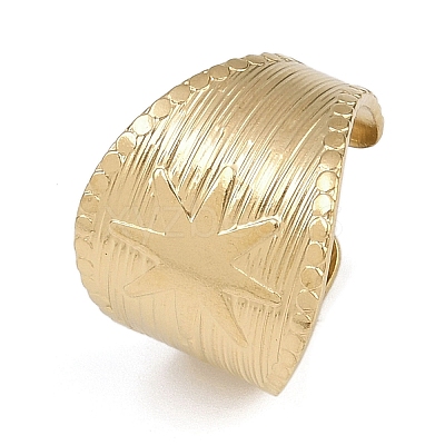 304 Stainless Steel Cuff Rings RJEW-D332-012B-G-1