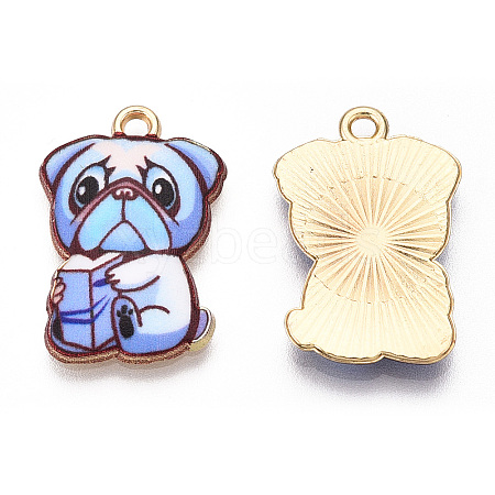 Printed Alloy Pendants ENAM-N056-199G-1