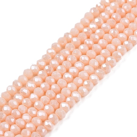 Electroplate Glass Beads Strands EGLA-A044-P1mm-A05-1