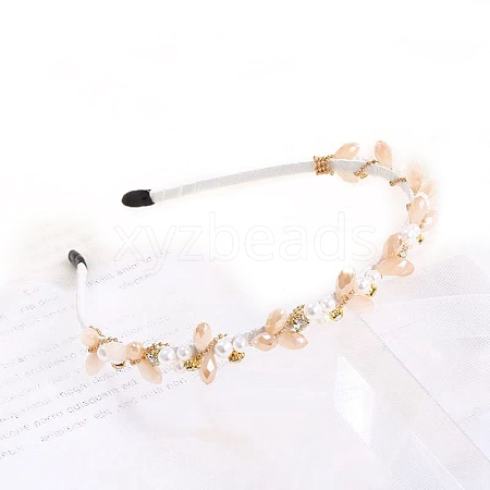 Shiny Elegant Glass Hair Bands PW-WG75179-22-1