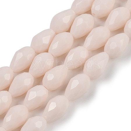 Opaque Solid Color Imitation Jade Beads Strands EGLA-N013-P8mm-D08-1