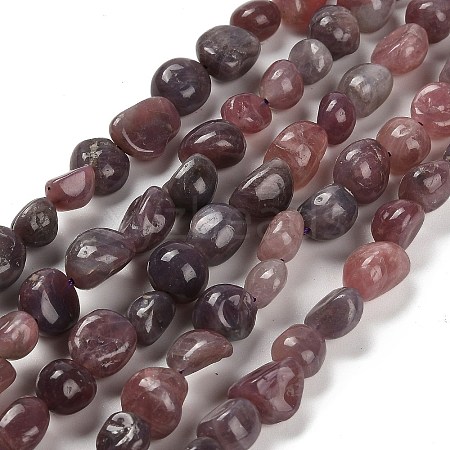 Natural Rose Quartz Beads Strands G-P497-01E-07-1