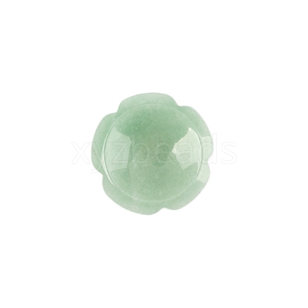 Flower Natural Green Aventurine Worry Stones PW-WG28415-11-1