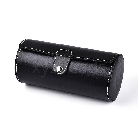 3-Slot Column PU Leather Watch Boxes CON-T001-02A-1