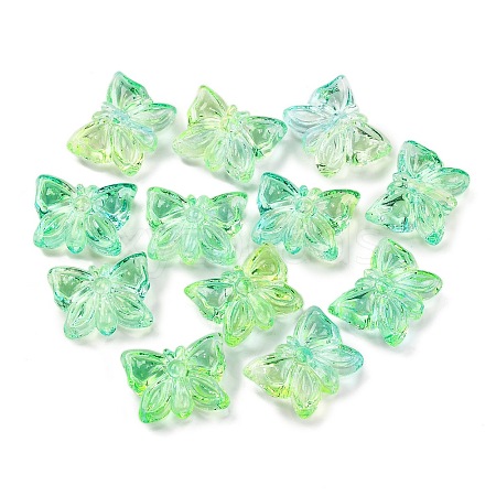 926Pcs Transparent Two Tone Acrylic Beads MACR-K359-17A-1