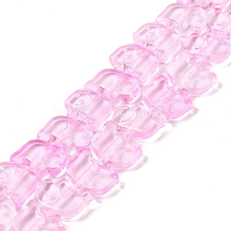 Transparent Glass Beads Strands GLAA-F114-03C-1