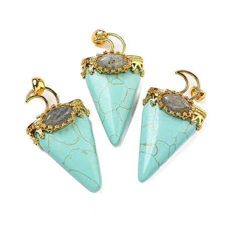 Synthetic Turquoise Big Pendants G-F639-06H-G-1