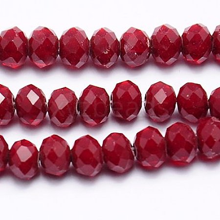 Imitation Jade Glass Bead Strands GLAA-F001-4x3mm-29-1