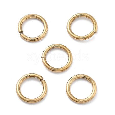 Ion Plating(IP) 304 Stainless Steel Open Jump Rings STAS-M081-02G-02-1