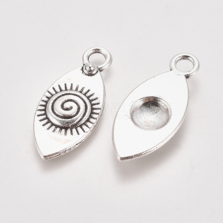 Tibetan Style Alloy Pendants PALLOY-WH0067-25AS-1