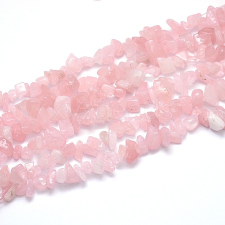 Natural Rose Quartz Beads Strands G-O049-C-60-1