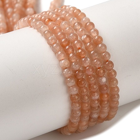 Natural Sunstone Beads Strands G-B090-A05-03-1