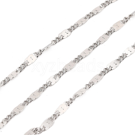 Tarnish Resistant 304 Stainless Steel Link Chains CHS-K016-04P-1