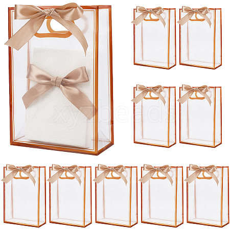 12Pcs Rectangle Plastic Gift Bags ABAG-SP0001-07B-1