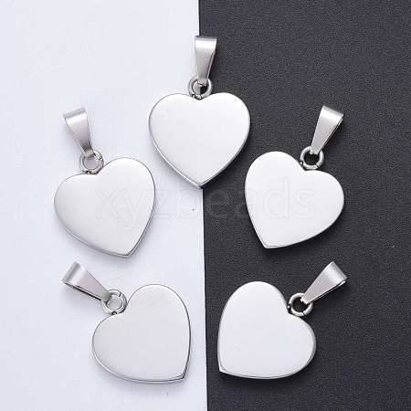 Fashionable 304 Stainless Steel Stamping Blank Tag Pendants STAS-J002B-01-1