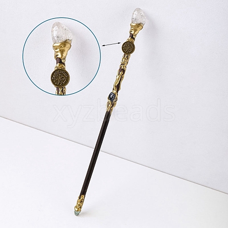 Natural Quartz Crystal Twelve Constellation Magic Wand PW-WG31255-11-1