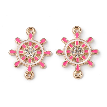 Alloy Enamel Connector Charms ENAM-I054-06F-1