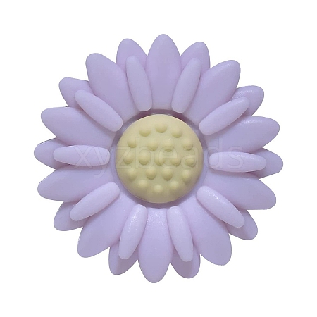 Flower Food Grade Eco-Friendly Silicone Focal Beads PW-WG22023-02-1