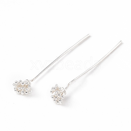Brass Flower Head Pins LS-KK-G413-04S-1