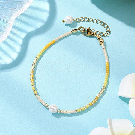 Glass Seed Beaded Bracelets for Women BJEW-MZ00134-05-1