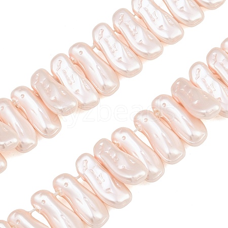 Electroplated Glass Pearl Beads Strands GL-CBA64F3-01D-1