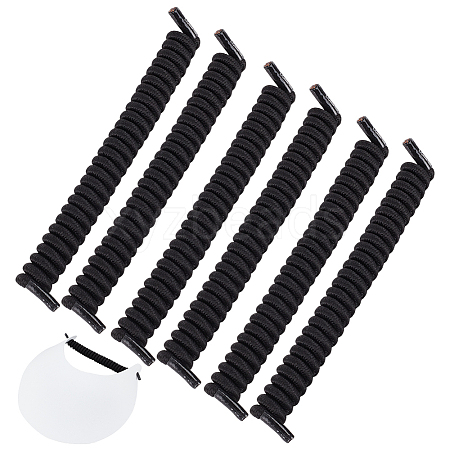 Polyester with Latex Silk Replacement Visor Curl  Cord DIY-WH0888-579A-1