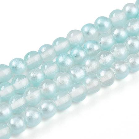Baking Paint Transparent Glass Beads X1-DGLA-N011-4mm-05-1
