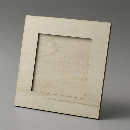 Square Wood Photo Frames DIY-WH0349-45-1