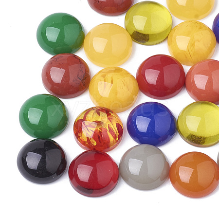 Resin Cabochons CRES-Q202-8mm-M-1