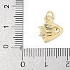 Brass Micro Pave Cubic Zirconia Pendants KK-Q028-60G-3