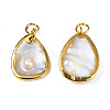 Natural White Shell Pendants SHEL-S278-075-4