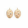 Brass Micro Pave Cubic Zirconia Pendants KK-S364-276G-1