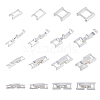 SUPERFINDINGS 20Pcs 4 Styles Eco-Friendly Brass Watch Band Clasps KK-FH0007-26-1