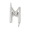 304 Stainless Steel Letter Connector Charms STAS-M108-01P-13-1