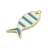 Rack Plating Brass Enamel Pendants KK-Z074-10G-01-2