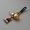 Feng Shui Gourd Brass Pendant Decorations HJEW-WH20002-01A-2