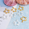 Craftdady 40Pcs 2 Colors Alloy Open Back Bezel Pendants FIND-CD0001-05-12