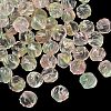 Two-tone Transparent Glass Beads GLAA-H041-02D-1