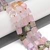 Natural Amethyst & Citrine & Prehnite & Quartz Crystal & Rose Quartz Beads Strands G-G053-B14-01C-2