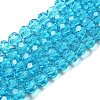 Transparent Glass Beads EGLA-A035-T10mm-D08-1