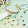 72Pcs 12 Colors Sew on Rhinestones GLAA-PH0004-08-4