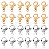 Yilisi 100Pcs 2 Colors 304 Stainless Steel Lobster Claw Clasps Sets STAS-YS0001-26B-1