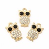 Alloy Rhinestone Charms PALLOY-I217-29G-3