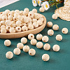  100Pcs 5 Styles Unfinished Natural Wood European Beads WOOD-TA0001-84-14