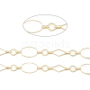 Brass Oval & Ring & Diamond Link Chains CHC-M025-22G-2