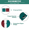 DICOSMETIC 12Pcs 2 Colors Velvet Jewelry Storage Zipper Bags ABAG-DC0001-01-5