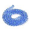 Transparent Electroplate Glass Beads Strands EGLA-A039-T2mm-L07-2