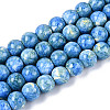 Baking Paint Glass Beads Strands DGLA-N016-8mm-09-1