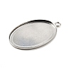 Tarnish Resistant 304 Stainless Steel Pendant Cabochon Settings STAS-K148-03-01-2