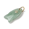 Natural Green Aventurine Pendants X-G-A297-01G-07-2